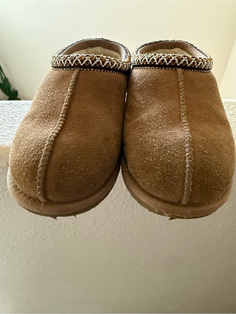 UGG Kids Chestnut Suede Slip-On Clogs